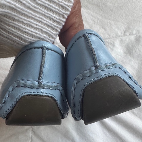 Patricia Green Sky Blue Leather Loafers - Picture 6 of 8